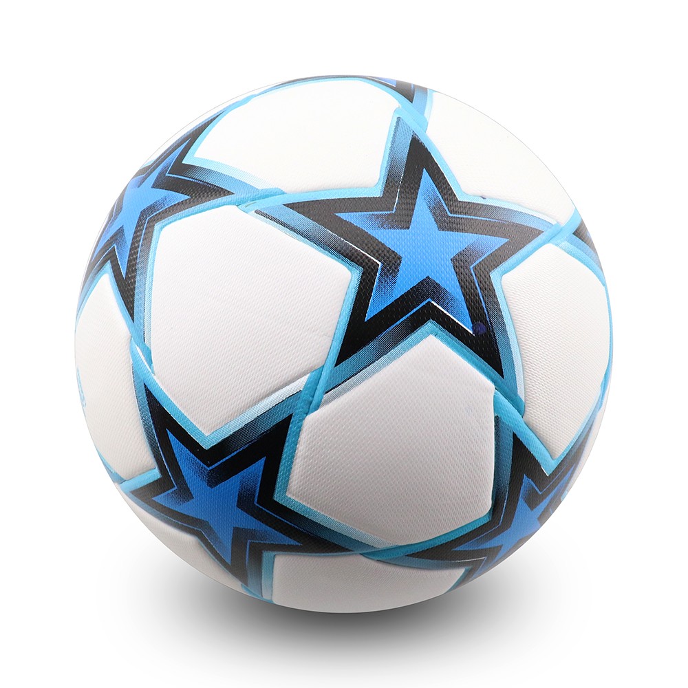 Futbol topu UEFA Seriyası 21-22 Mavi Futbol Topu Sürüşməyən Yumşaq Teksturalı Futbol Topu Ölçü 5