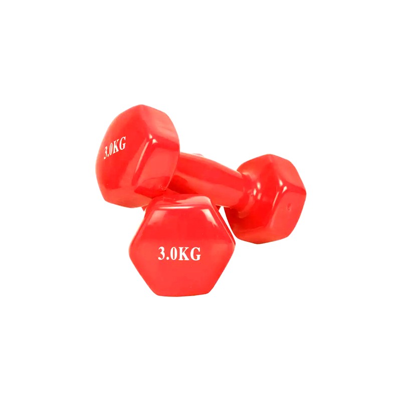 SWEAT Kauçuk Örtüklü Qantel Dəsti 2x 3kq Toplam Ağırlıq 6kq