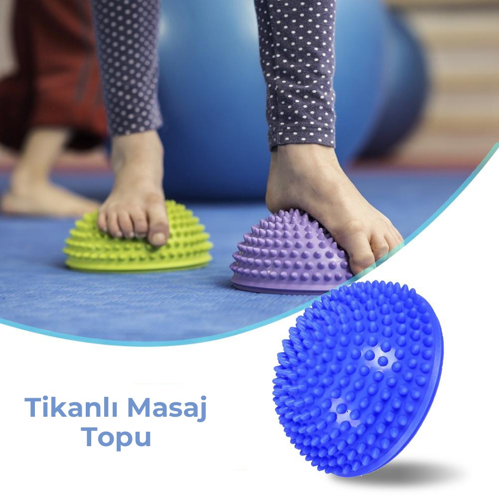 Yoga Pilates Üçün Uygun Rahatladıcı Masaj Topu Masaj Funksiyalı Dikanlı Ayaq Masajı Topu