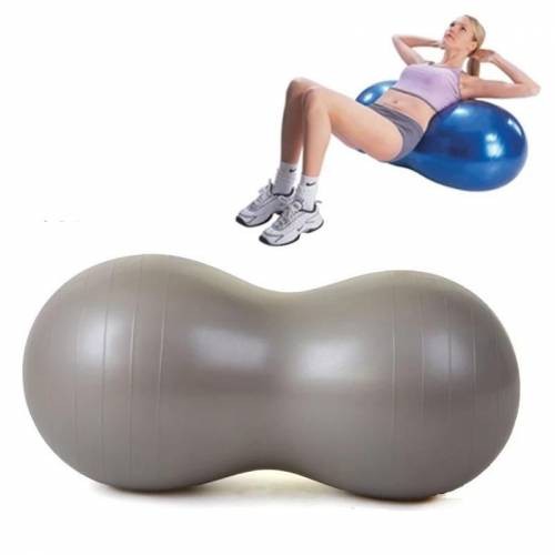 Yoga Plastes Üçün Uzunsov Pilates topu Ortada Trapezoid Oval Pilates Topu