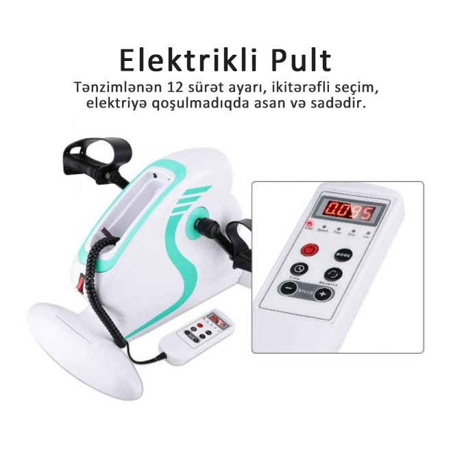 Elektrikli Motorlu Fitnes Təlimçisi Mini İdman Velosipedi