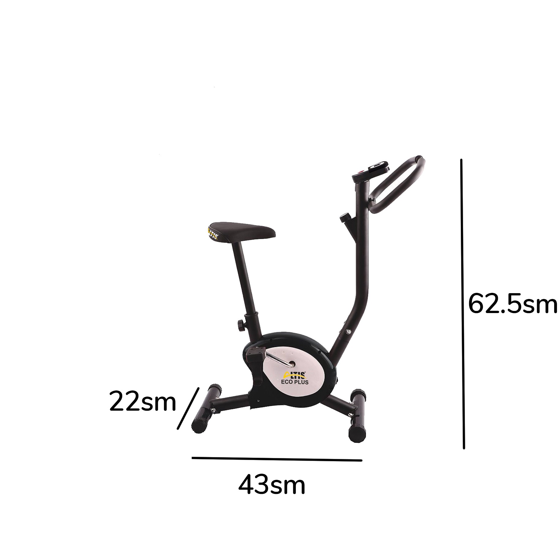 ECO PLUS UPRIGH məşq velosipedi Monitorlu Sabit Erqometrik