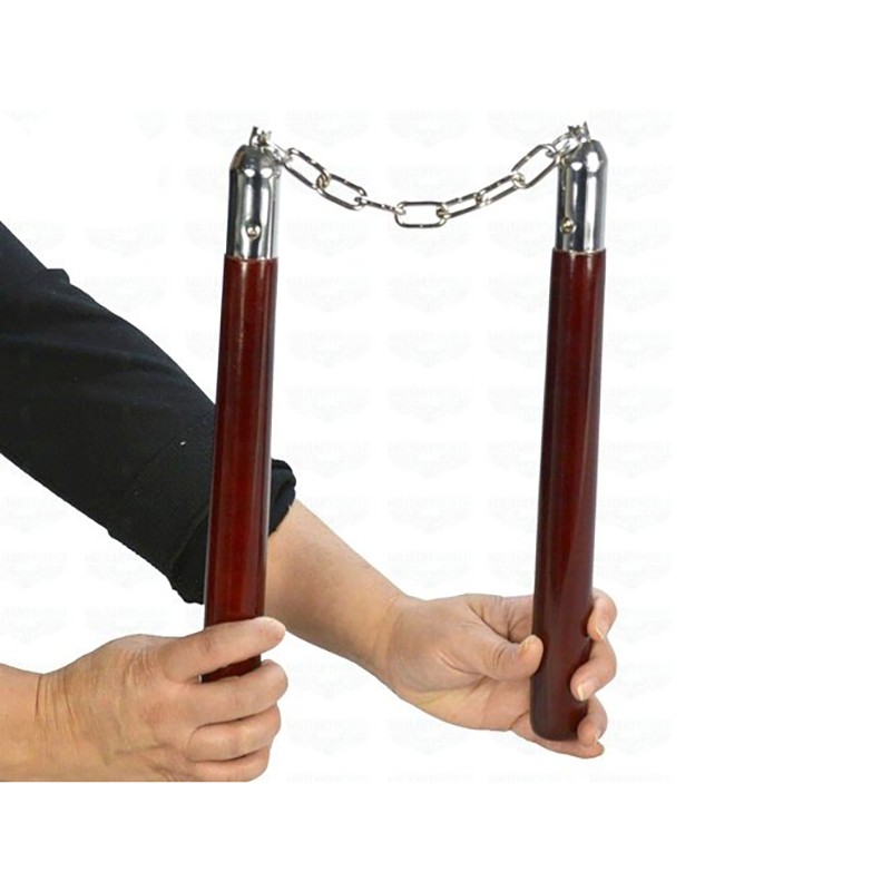 Nunçaki taxta tutacaqlar YINGCAI Zəncirli Taxta NunChaku (Numçaka)