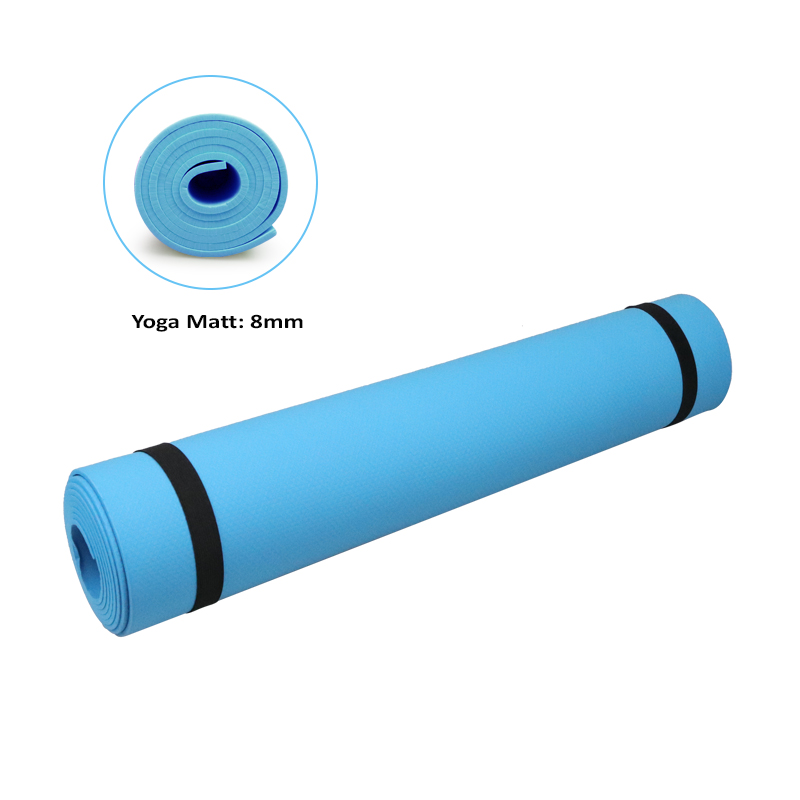 Nəmə Davamlı Aspo Yoga Mat 0.8 sm Qalınlıqda Yoga Fitness Matı