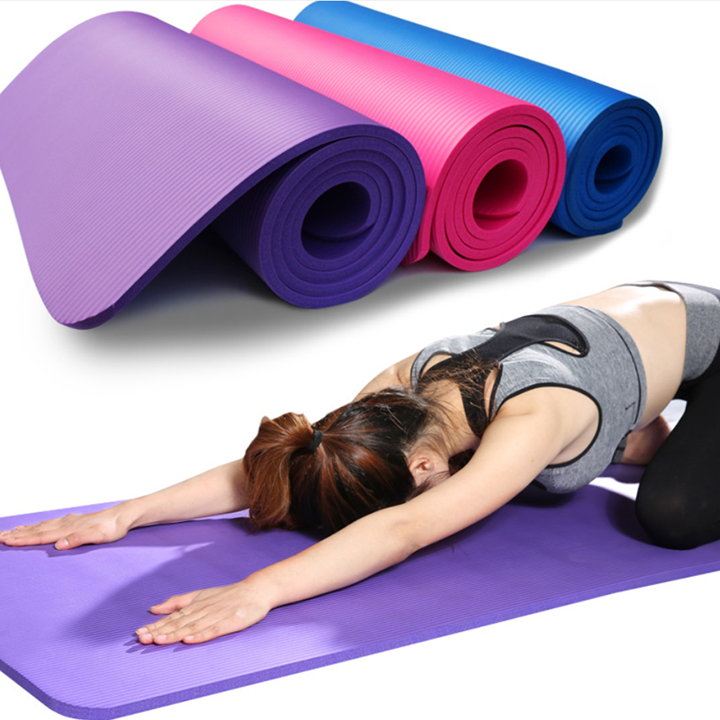 Nəmə Davamlı Qalın Yoga Mat 1 sm  Qalınlıqda Rengli Yumuşaq Mat 173 x 60