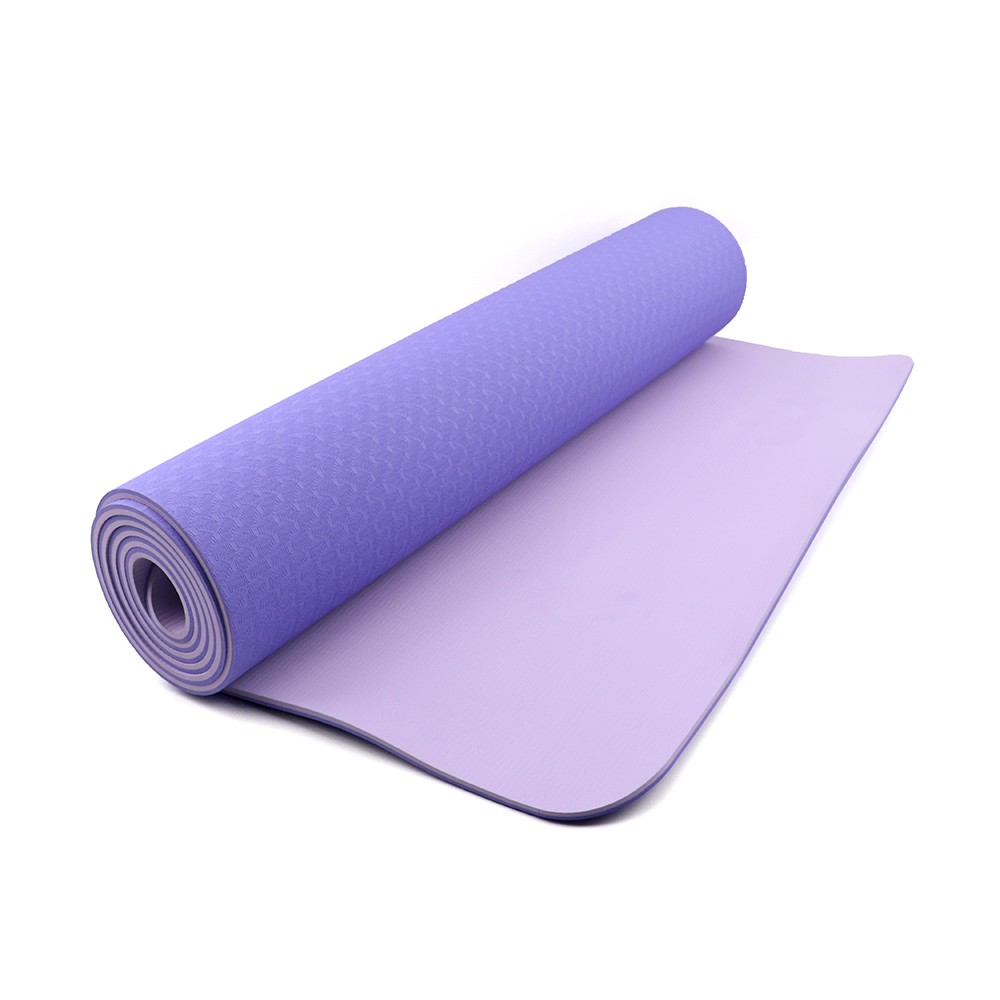 Original Yoga Matt 6 mm İki Tərəfli Mor Rəngli Yoqa Plastes Matı