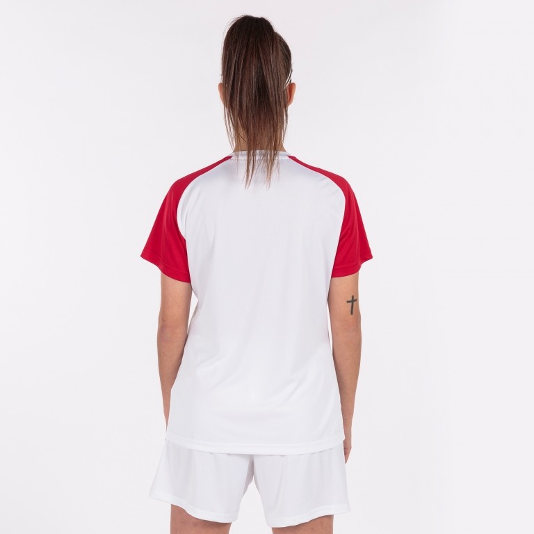 ACADEMY IV SHORT SLEEVE T-SHIRT WHITE RED