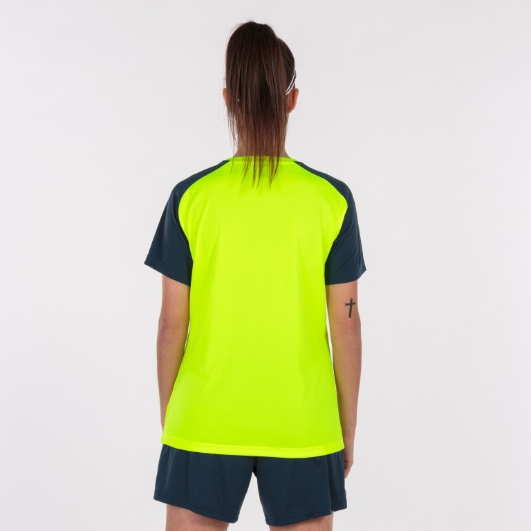 ACADEMY IV SHORT SLEEVE T-SHIRT FLUOR YELLOW NAVY