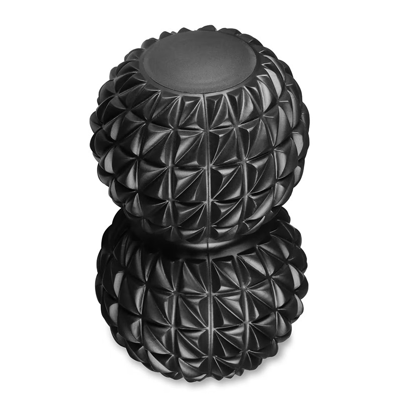 Yoqa üçün ikiqat Sərt Masaj Topu Qara